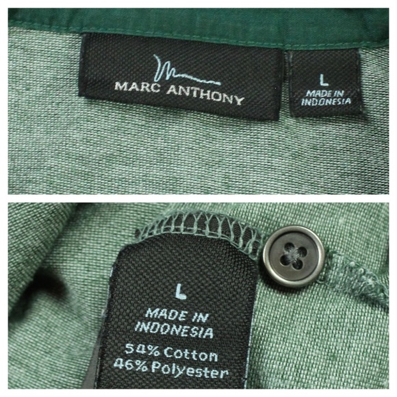 Marc Anthony | Shirts | Marc Anthony Short Sleeve Polo Shirt Size L ...